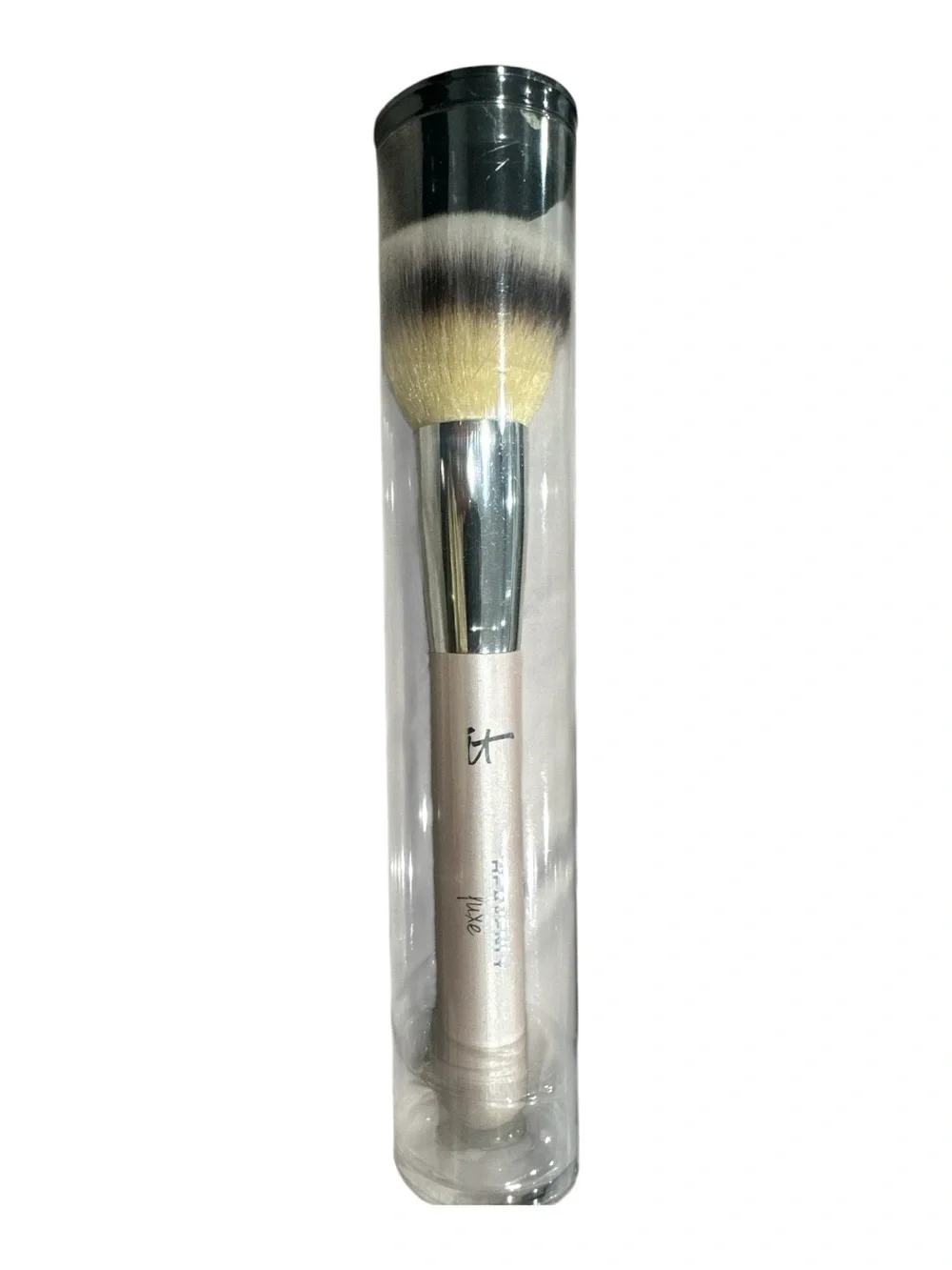 NIB IT Cosmetics Heavenly Luxe Buffing Foundation Brush Pink Handle Sealed